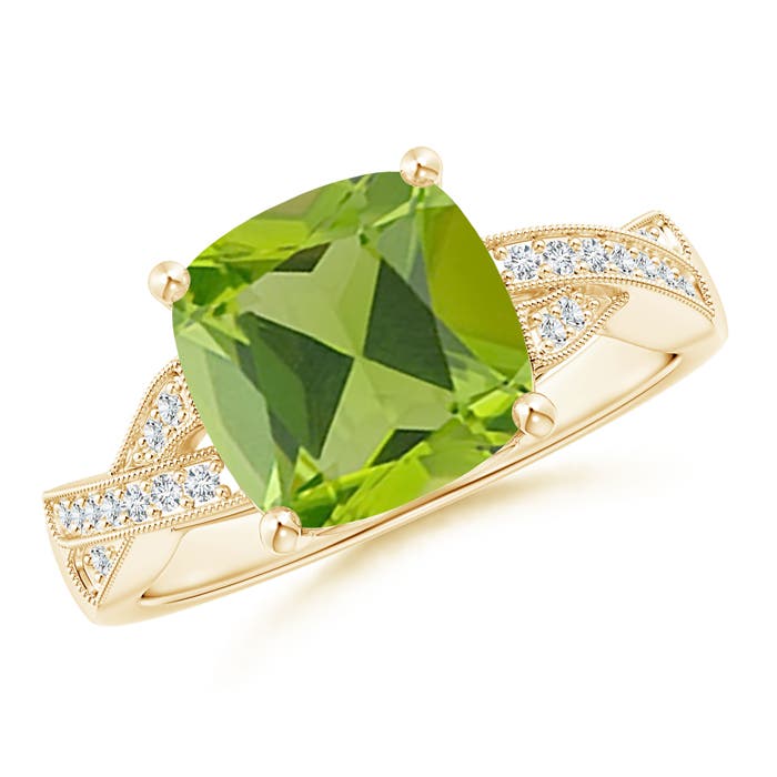 AAA - Peridot / 2.94 CT / 14 KT Yellow Gold