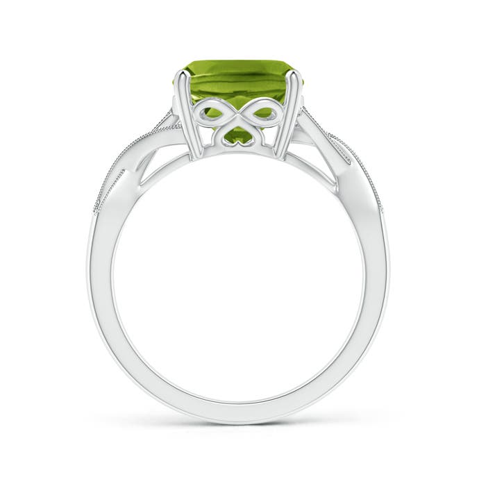 AAAA - Peridot / 2.94 CT / 14 KT White Gold