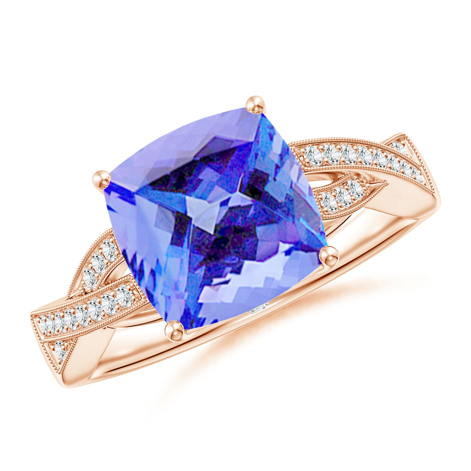 AA - Tanzanite / 3.94 CT / 14 KT Rose Gold