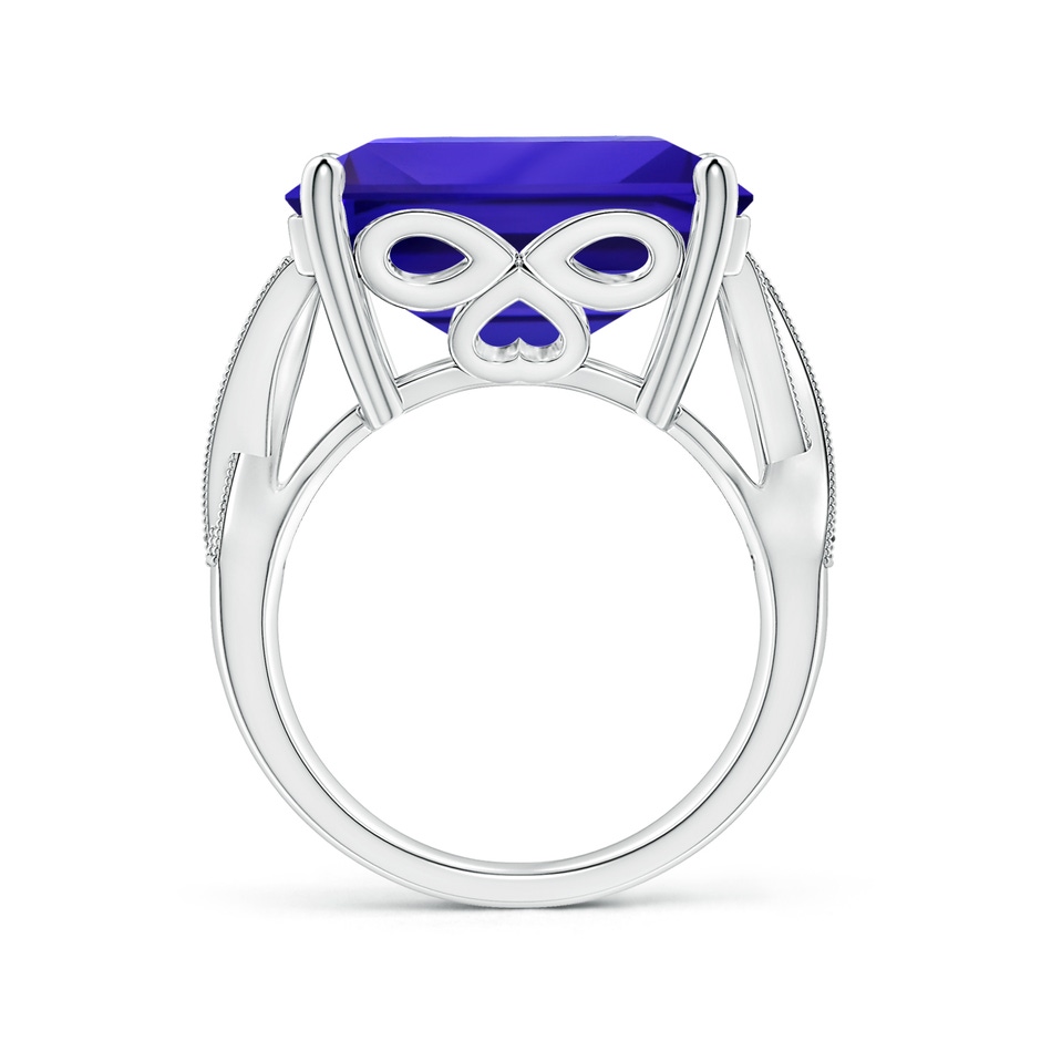 17.25x16.09x9.74mm AAAA GIA Certified Octagonal Tanzanite Criss Cross Ring in 18K White Gold side 199