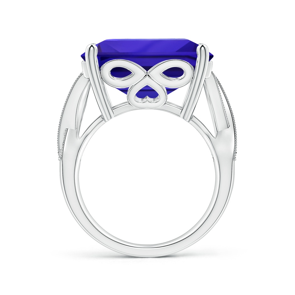 17.25x16.09x9.74mm AAAA GIA Certified Octagonal Tanzanite Criss Cross Ring in P950 Platinum side 199