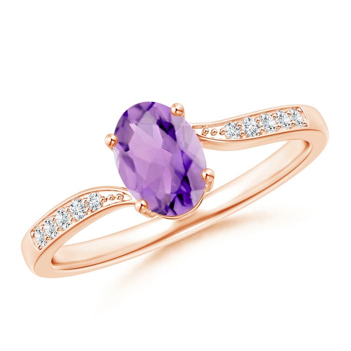 A - Amethyst / 0.77 CT / 14 KT Rose Gold