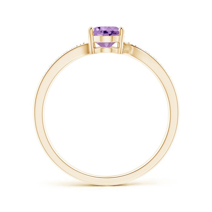 A - Amethyst / 0.77 CT / 14 KT Yellow Gold