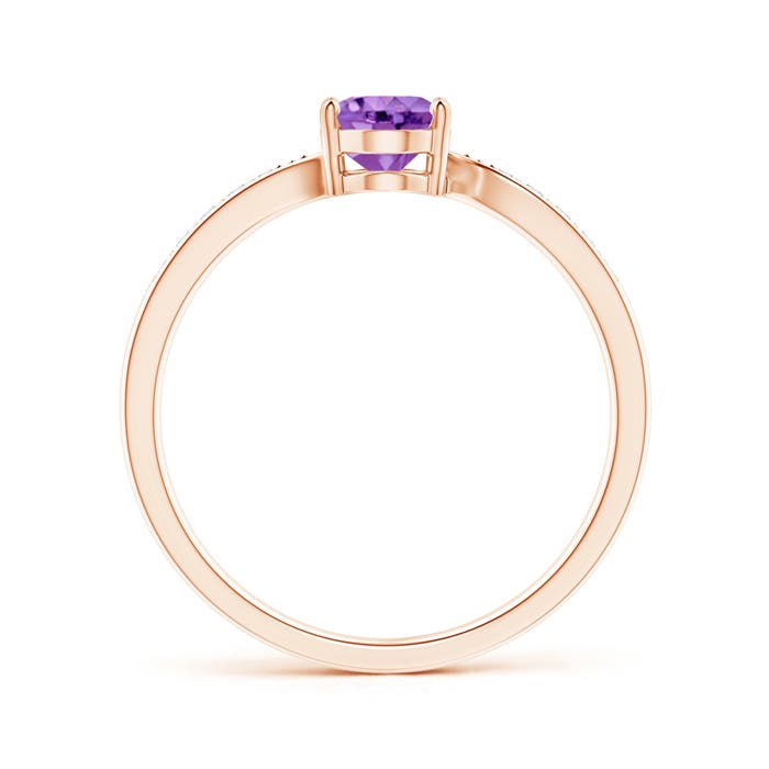 AA - Amethyst / 0.77 CT / 14 KT Rose Gold