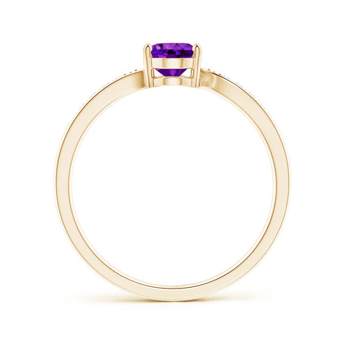 AAAA - Amethyst / 0.77 CT / 14 KT Yellow Gold