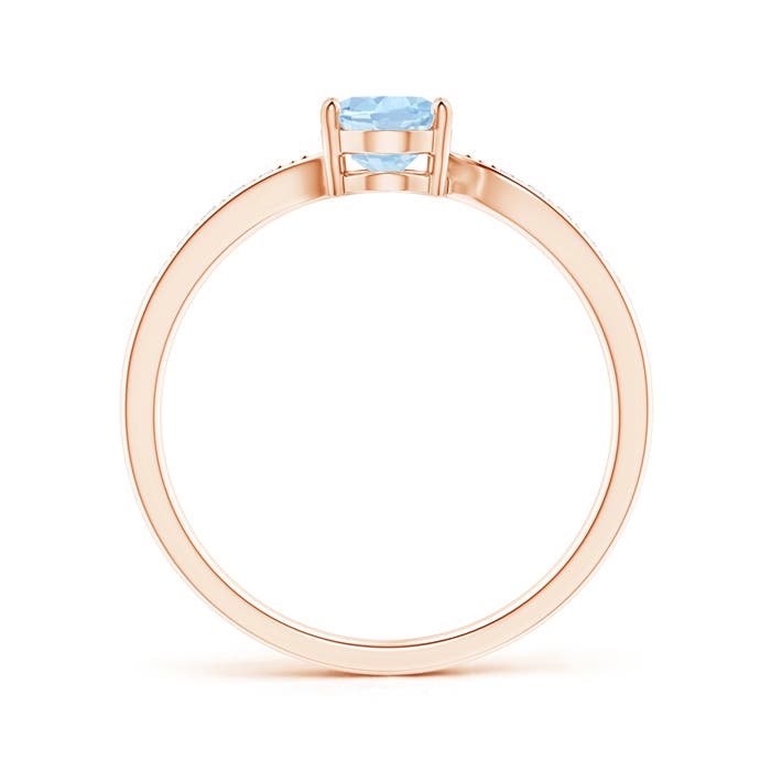 AA - Aquamarine / 0.67 CT / 14 KT Rose Gold