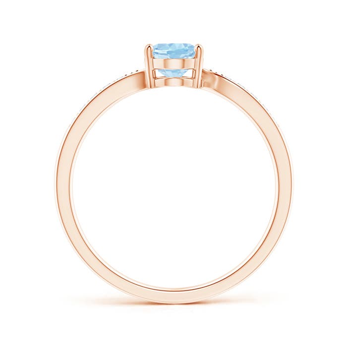 AAA - Aquamarine / 0.67 CT / 14 KT Rose Gold