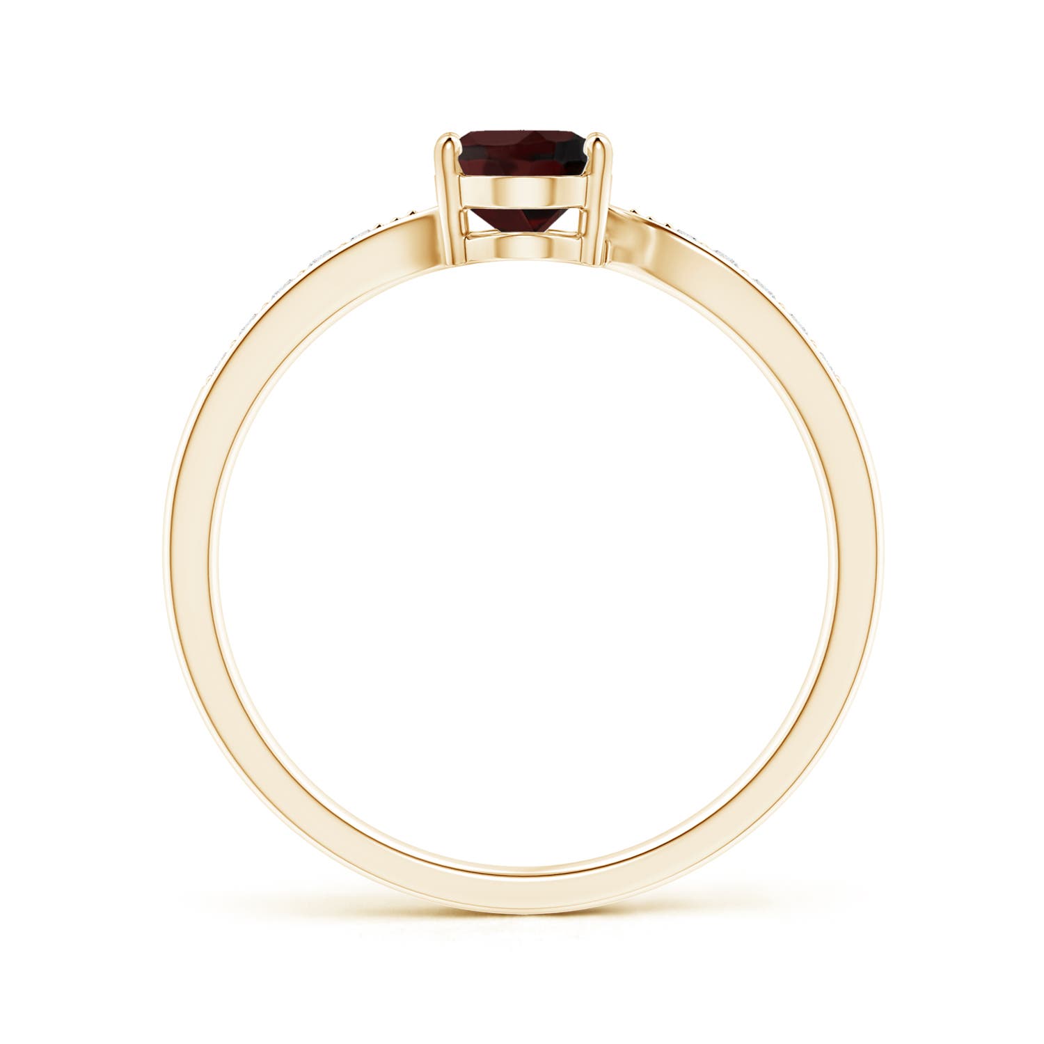 A - Garnet / 0.97 CT / 14 KT Yellow Gold