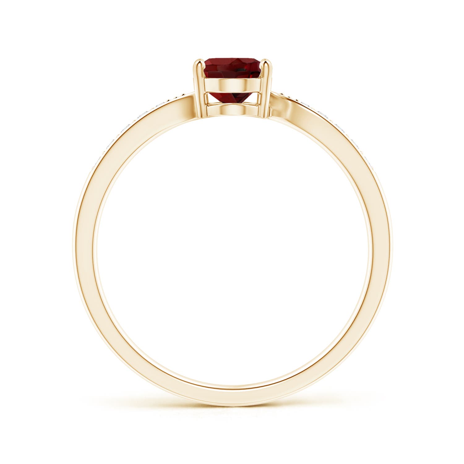 AAAA - Garnet / 0.97 CT / 14 KT Yellow Gold