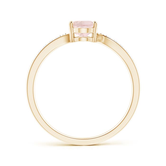 A - Morganite / 0.77 CT / 14 KT Yellow Gold