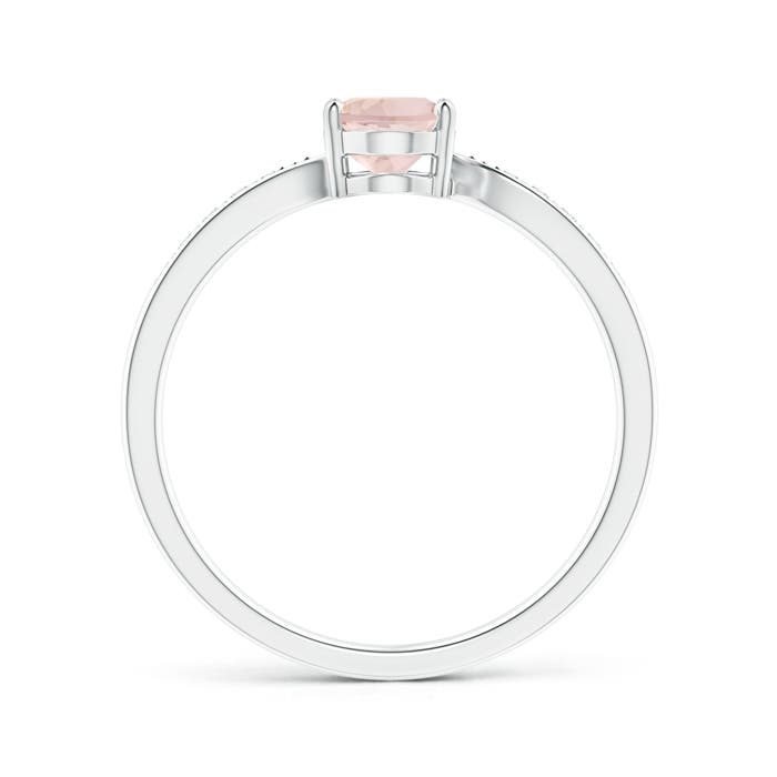 AA - Morganite / 0.77 CT / 14 KT White Gold