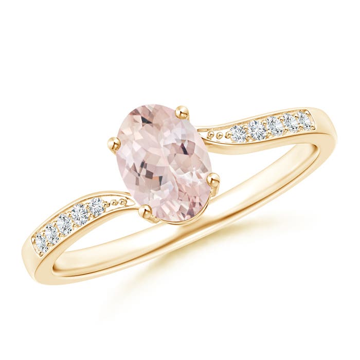 AA - Morganite / 0.77 CT / 14 KT Yellow Gold