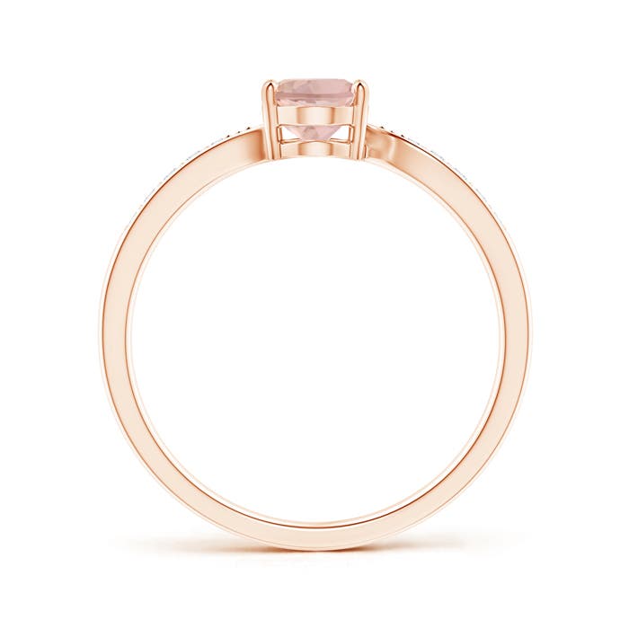 AAAA - Morganite / 0.77 CT / 14 KT Rose Gold