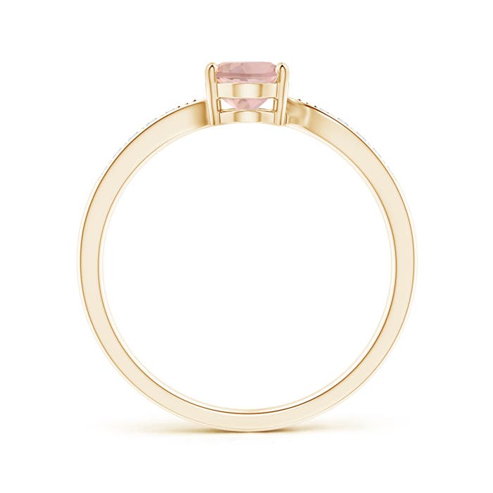 AAAA - Morganite / 0.77 CT / 14 KT Yellow Gold