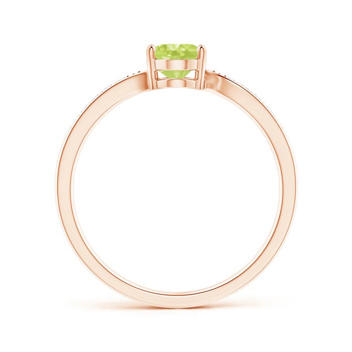 A - Peridot / 0.92 CT / 14 KT Rose Gold