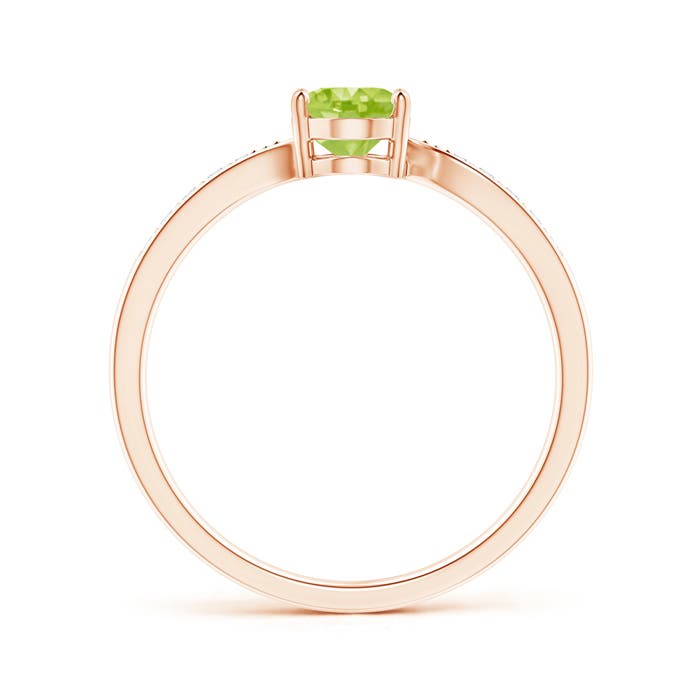 AA - Peridot / 0.92 CT / 14 KT Rose Gold