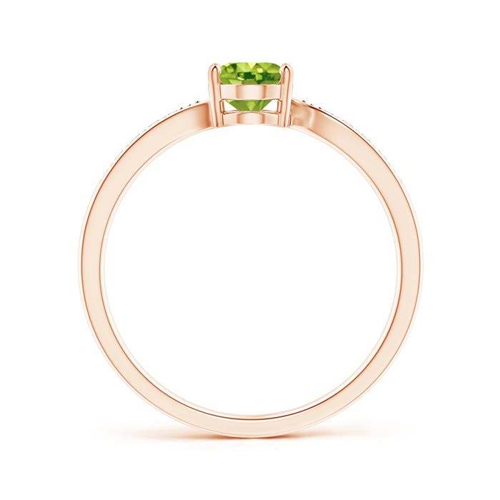 AAA - Peridot / 0.92 CT / 14 KT Rose Gold