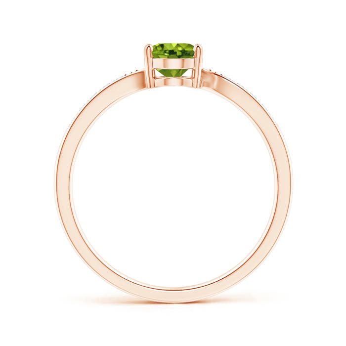 AAAA - Peridot / 0.92 CT / 14 KT Rose Gold