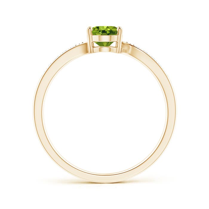 AAAA - Peridot / 0.92 CT / 14 KT Yellow Gold