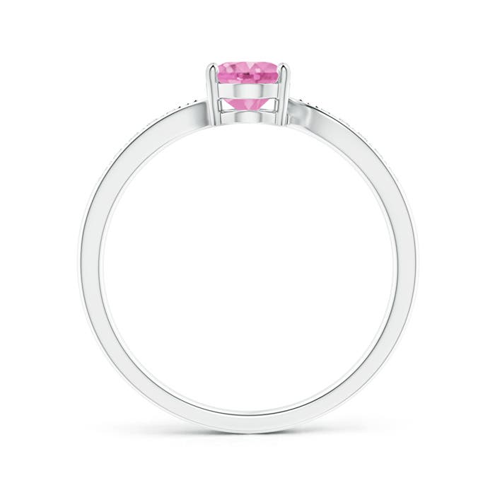 A - Pink Sapphire / 0.92 CT / 14 KT White Gold