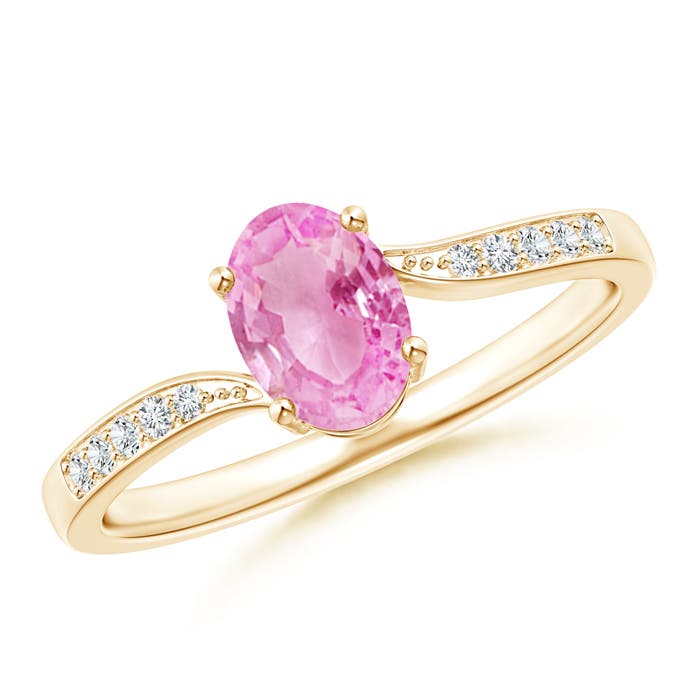 A - Pink Sapphire / 0.92 CT / 14 KT Yellow Gold