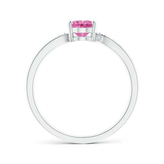 AA - Pink Sapphire / 0.92 CT / 14 KT White Gold