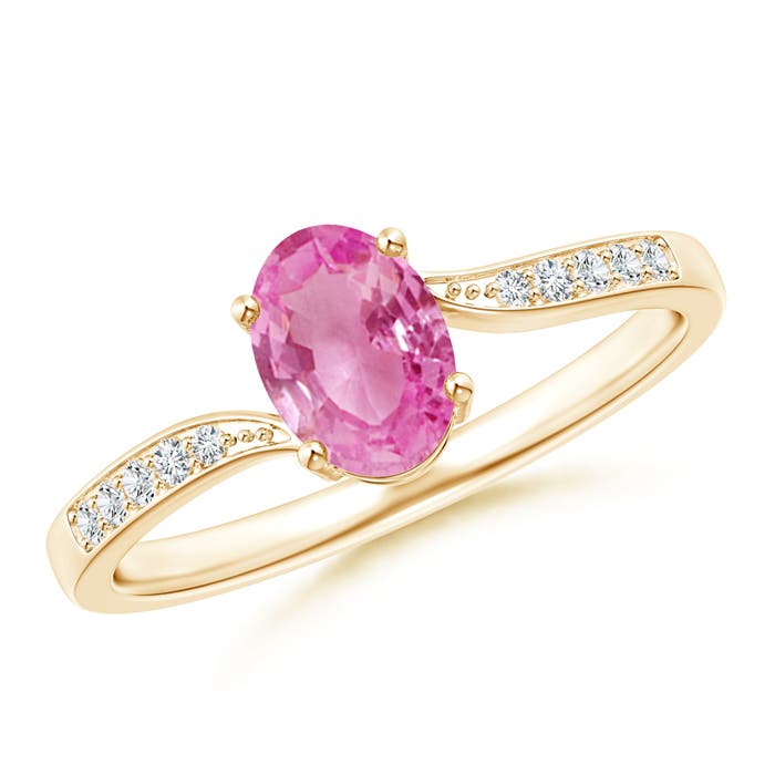 AA - Pink Sapphire / 0.92 CT / 14 KT Yellow Gold