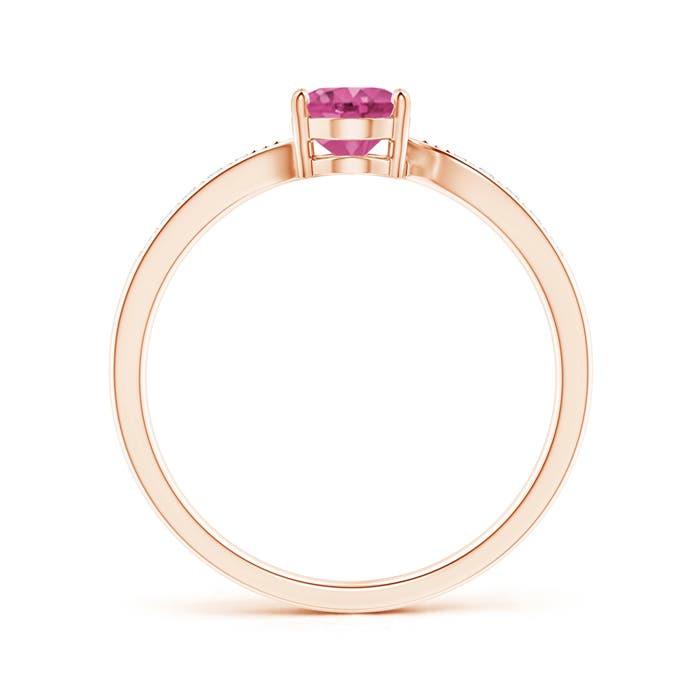 AAAA - Pink Sapphire / 0.92 CT / 14 KT Rose Gold