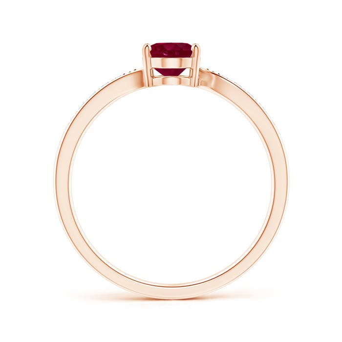 A - Ruby / 1.07 CT / 14 KT Rose Gold