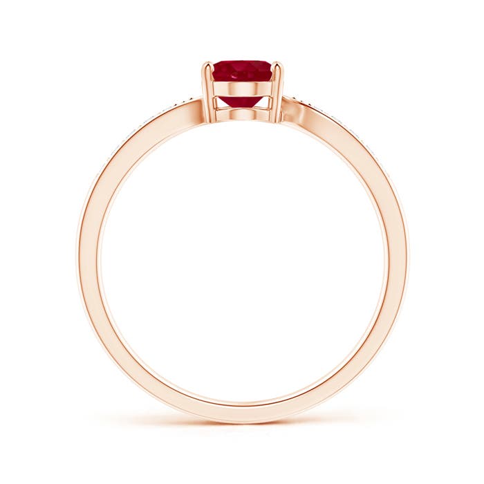 AA - Ruby / 1.07 CT / 14 KT Rose Gold