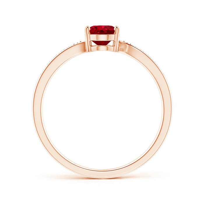 AAA - Ruby / 1.07 CT / 14 KT Rose Gold