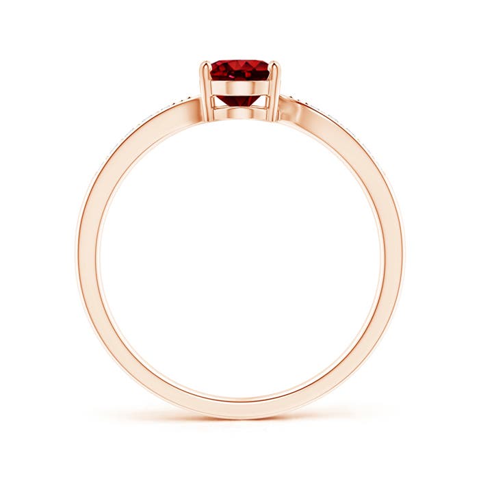 AAAA - Ruby / 1.07 CT / 14 KT Rose Gold