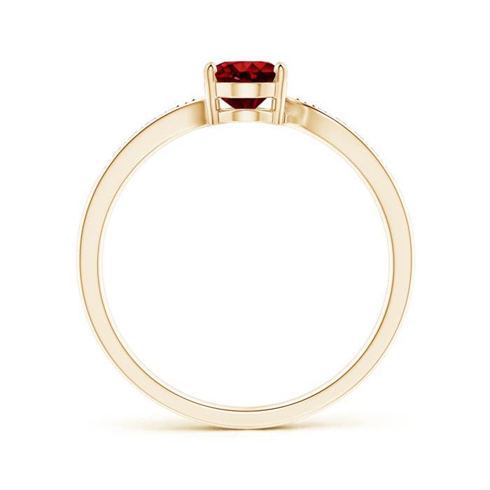 AAAA - Ruby / 1.07 CT / 14 KT Yellow Gold