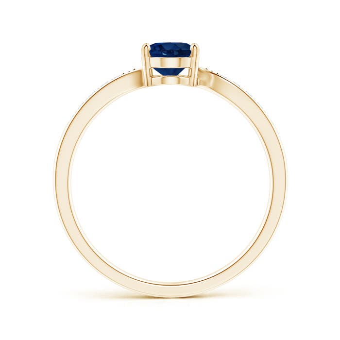 AA - Blue Sapphire / 0.92 CT / 14 KT Yellow Gold