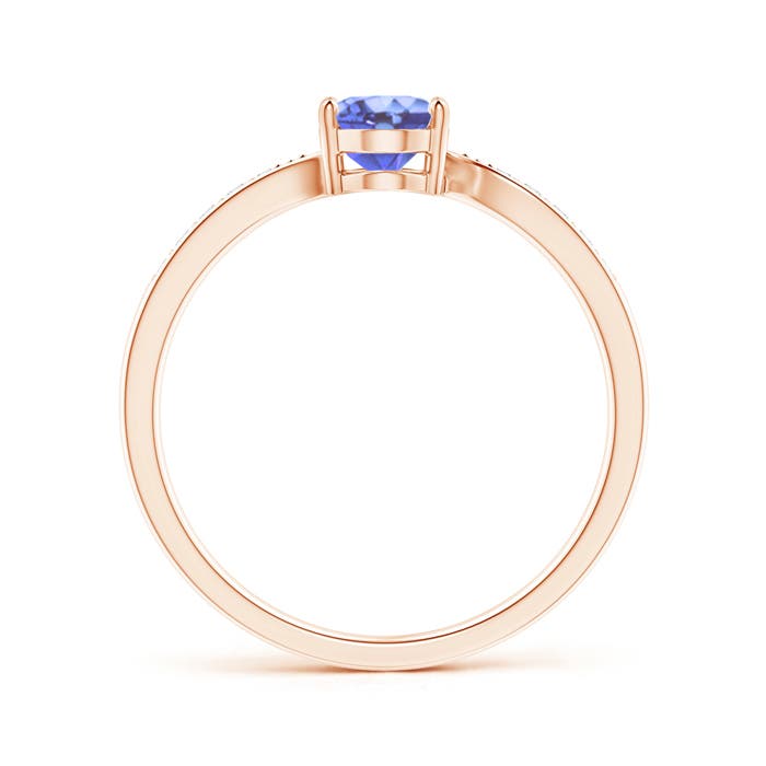 A - Tanzanite / 0.87 CT / 14 KT Rose Gold