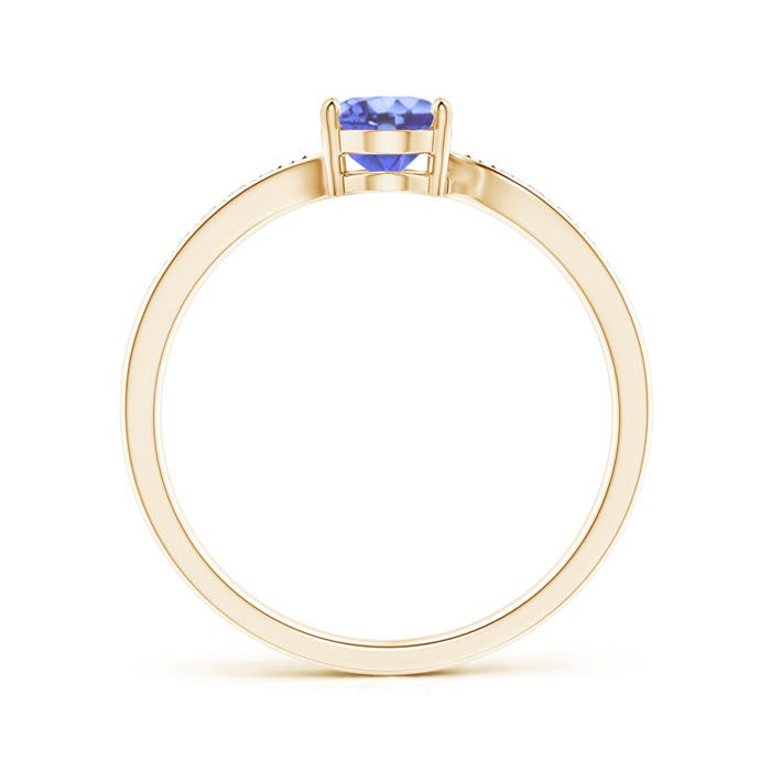 A - Tanzanite / 0.87 CT / 14 KT Yellow Gold