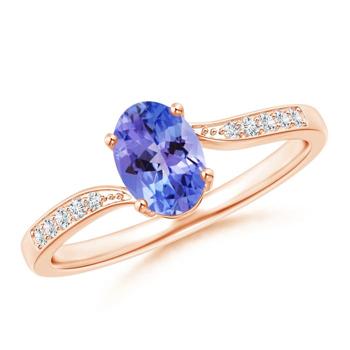 AA - Tanzanite / 0.87 CT / 14 KT Rose Gold