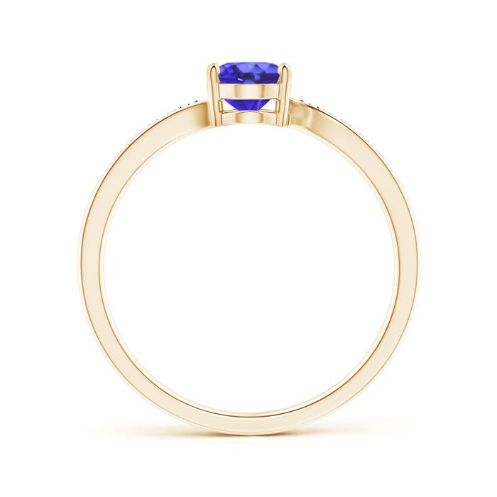 AA - Tanzanite / 0.87 CT / 14 KT Yellow Gold