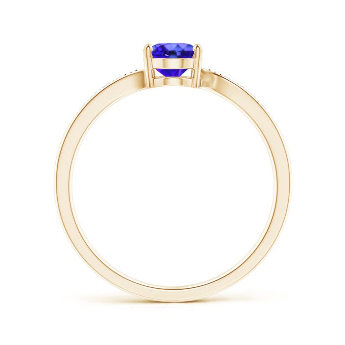 AAA - Tanzanite / 0.87 CT / 14 KT Yellow Gold