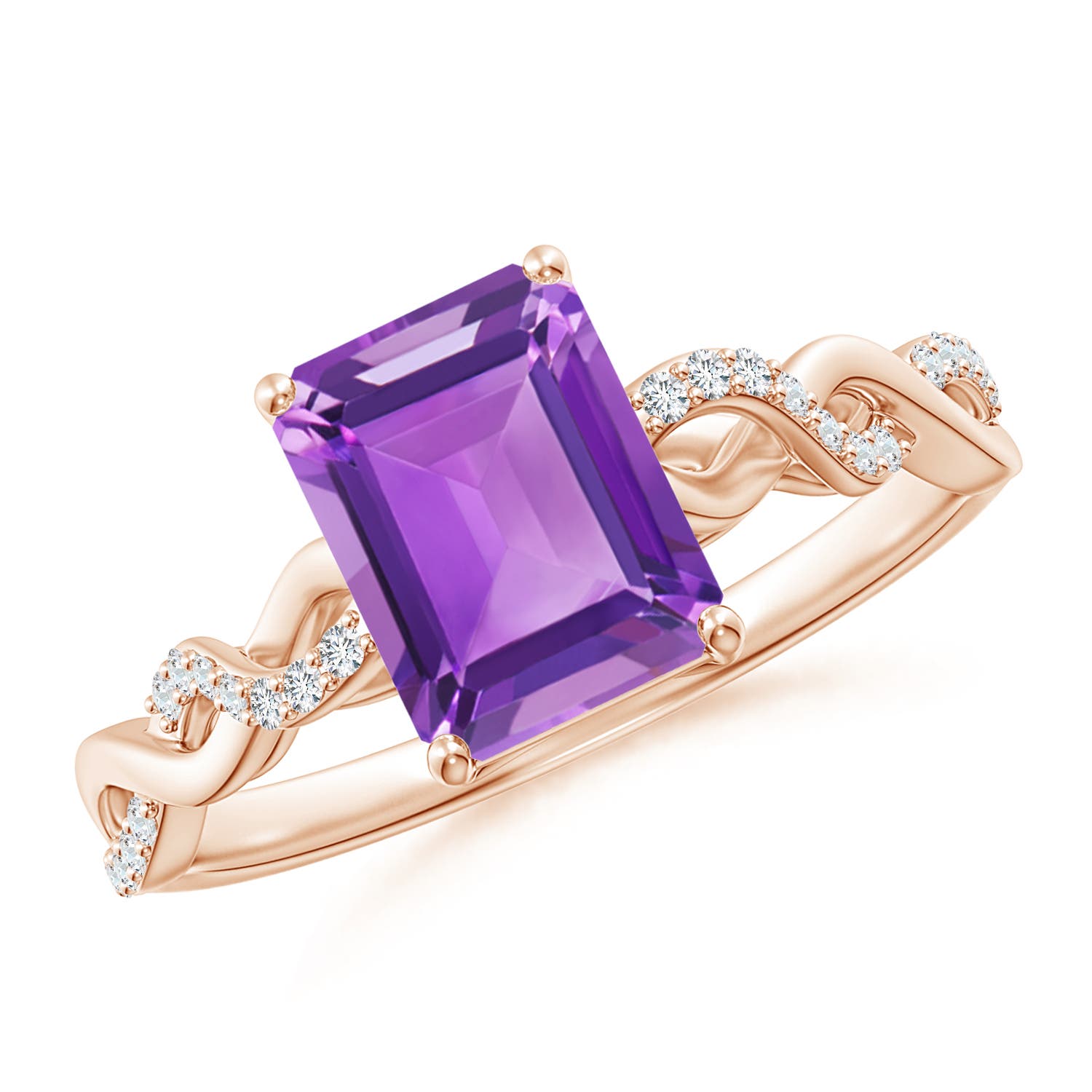 AA - Amethyst / 1.63 CT / 14 KT Rose Gold