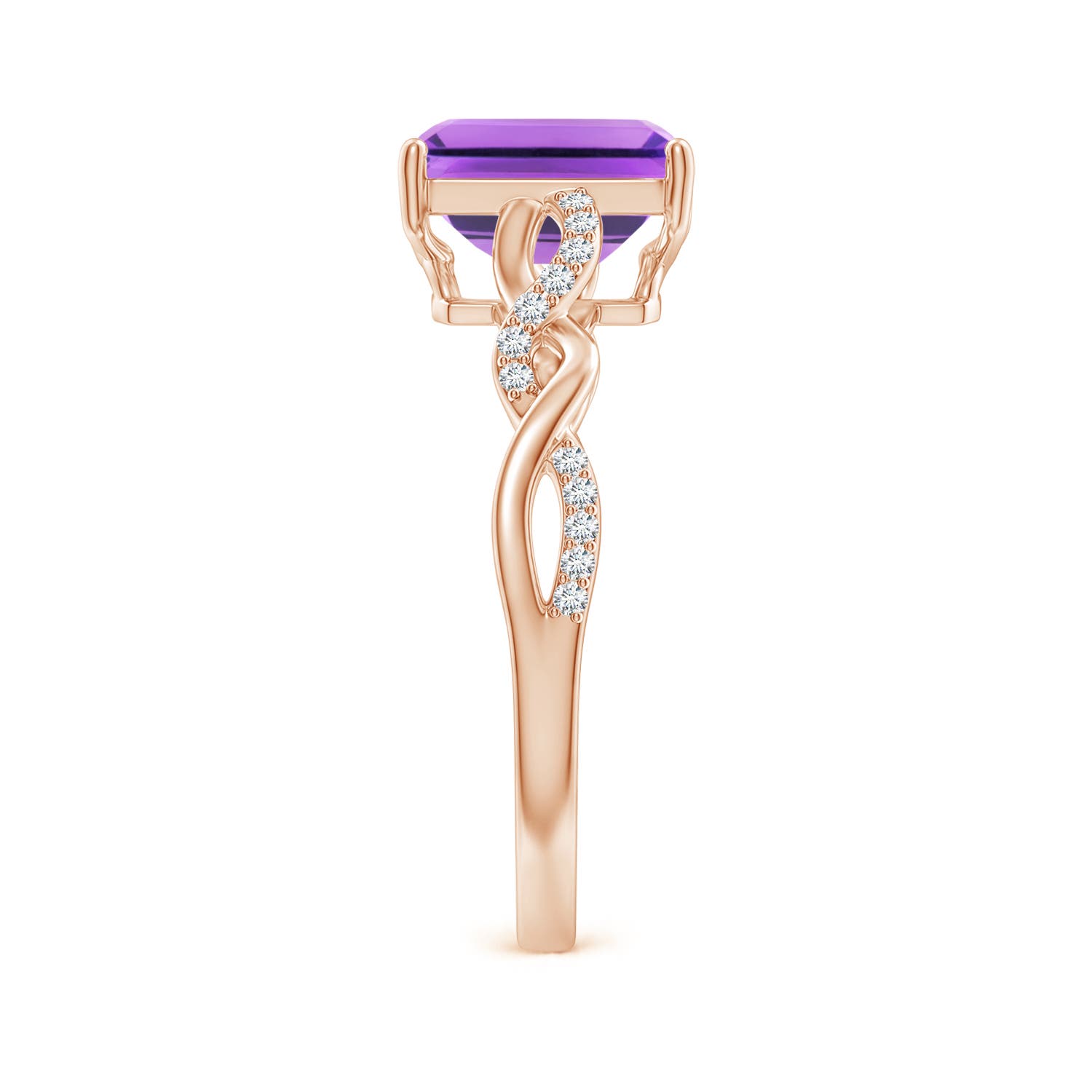 AA - Amethyst / 1.63 CT / 14 KT Rose Gold