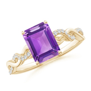 Emerald Cut AA Amethyst