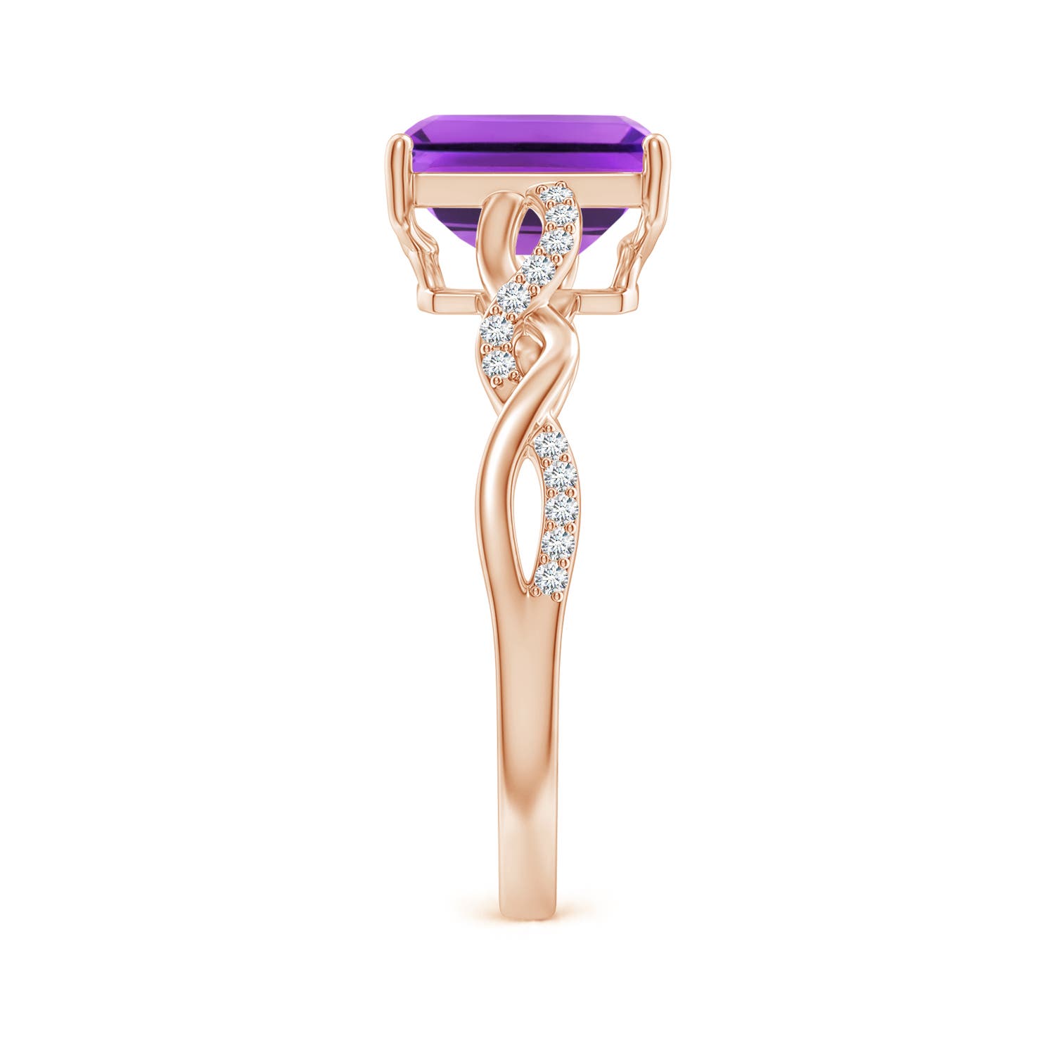 AAA - Amethyst / 1.63 CT / 14 KT Rose Gold