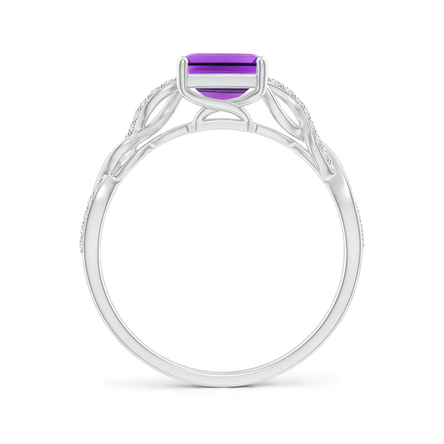 AAA - Amethyst / 1.63 CT / 14 KT White Gold