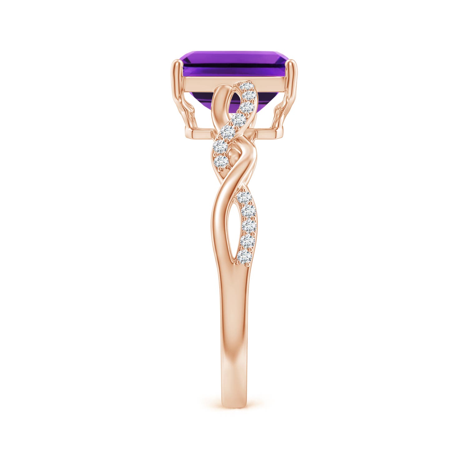 AAAA - Amethyst / 1.63 CT / 14 KT Rose Gold