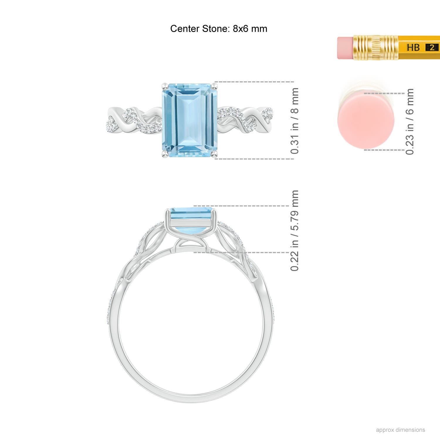 AAA - Aquamarine / 1.48 CT / 14 KT White Gold