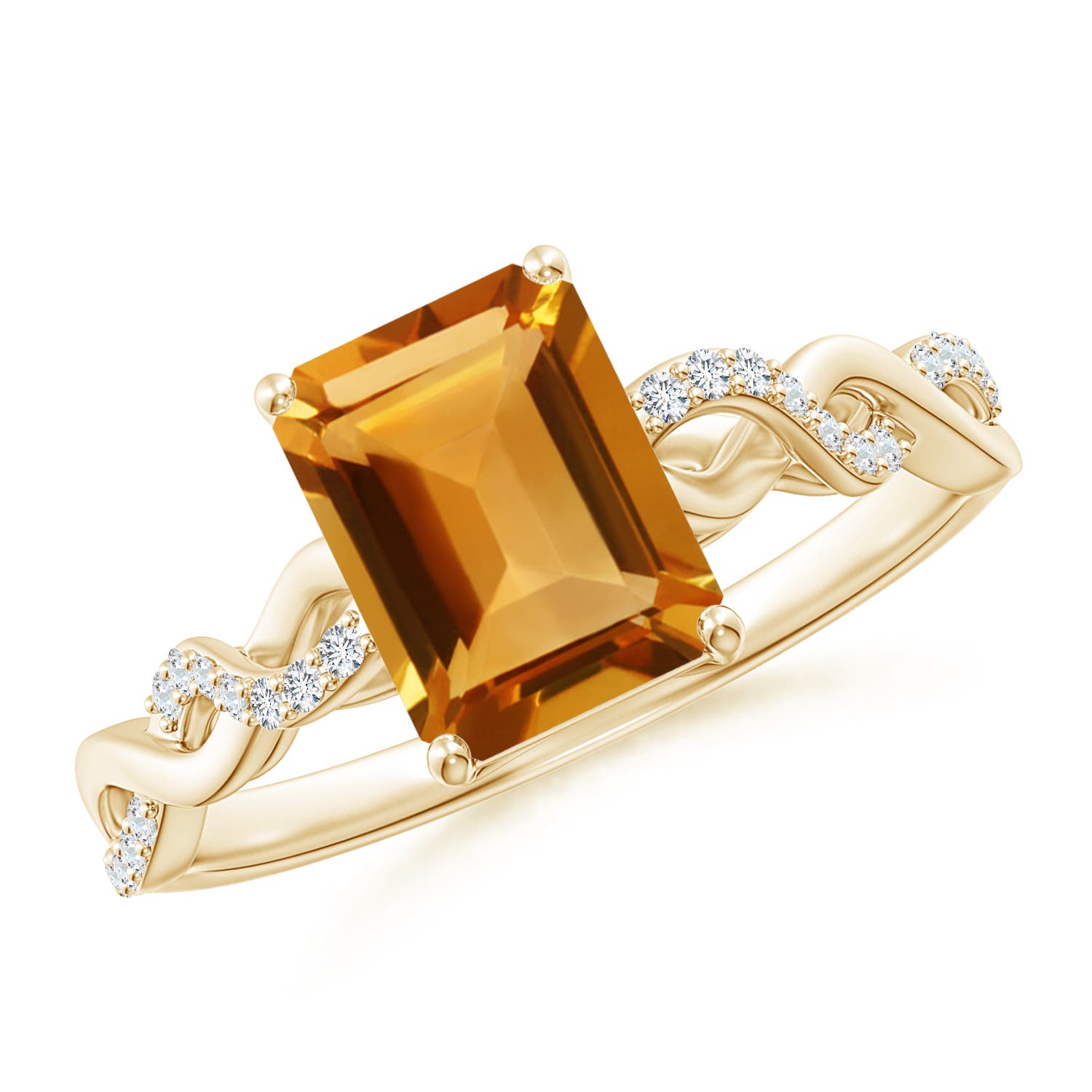 AA - Citrine / 1.63 CT / 14 KT Yellow Gold