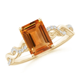 Emerald Cut AAA Citrine