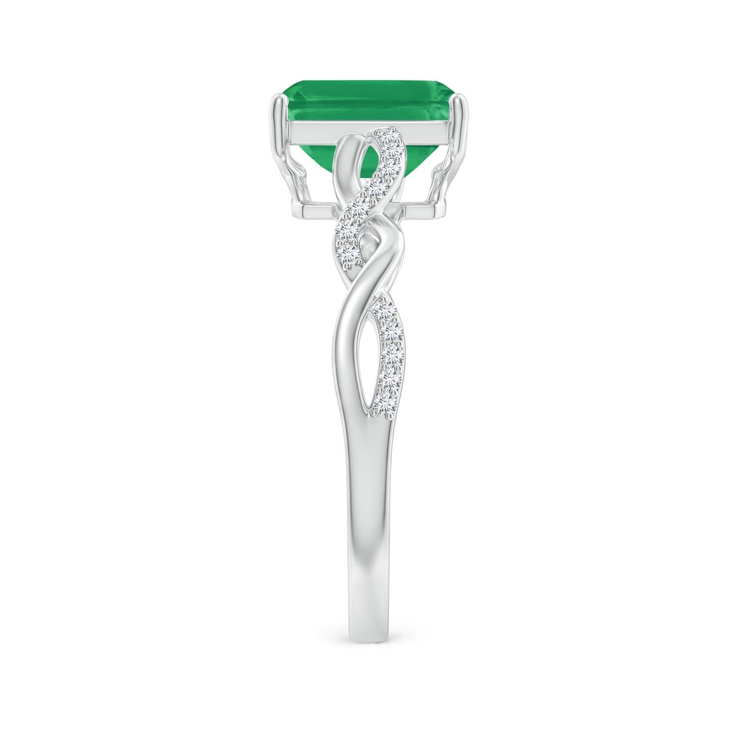 A - Emerald / 1.63 CT / 14 KT White Gold