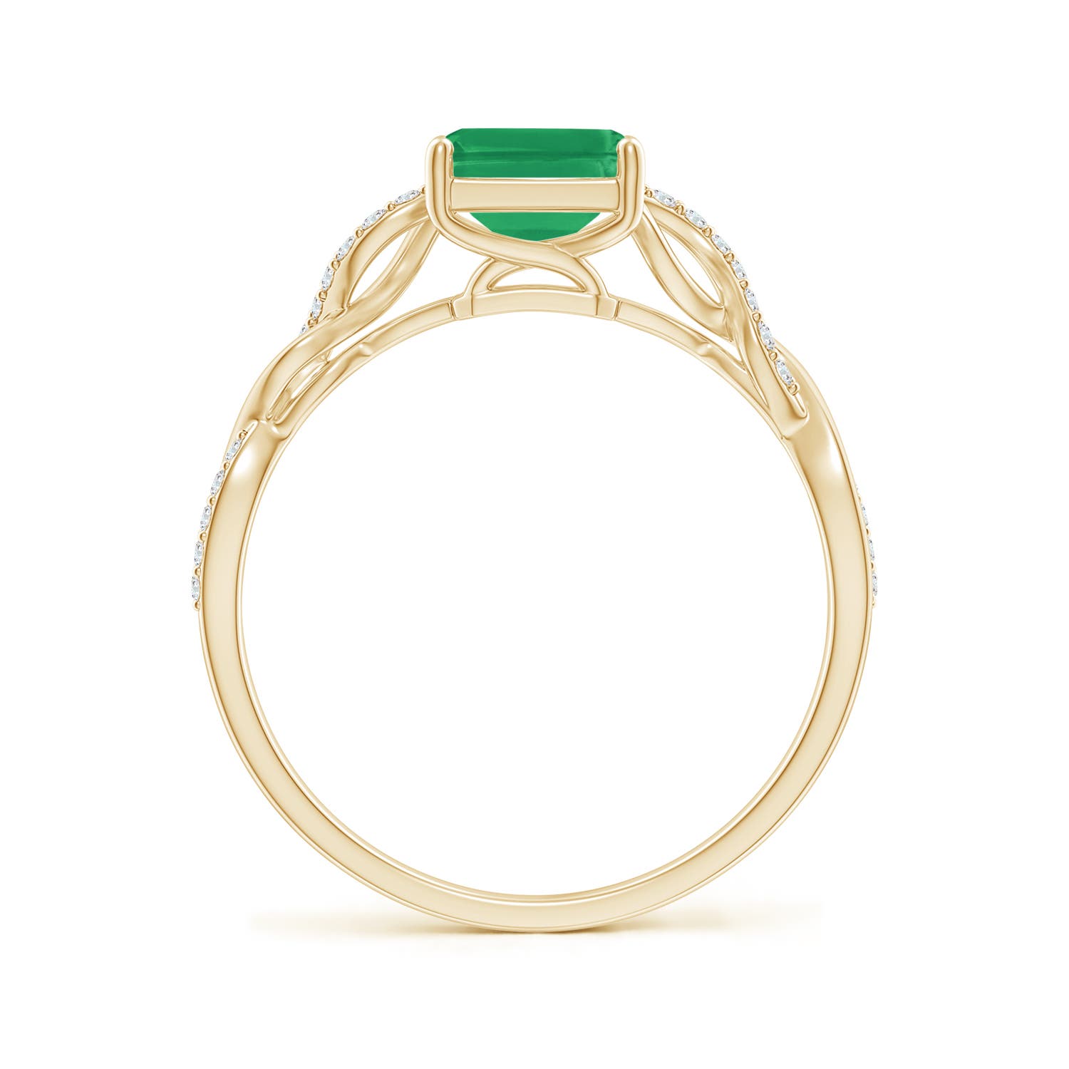 A - Emerald / 1.63 CT / 14 KT Yellow Gold